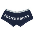 Women's Navy Blue Police Booty Short Underwear